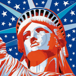 Art Print Vladimir Gorsky - Statue of Liberty 85x85cm