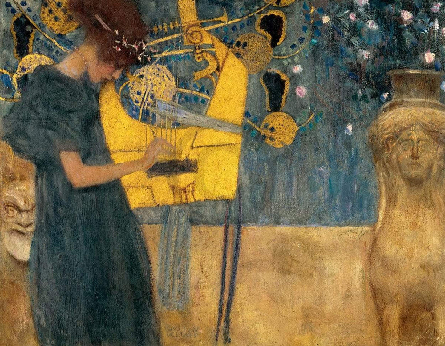 Art Print Gustav Klimt - Die Musik 90x70cm