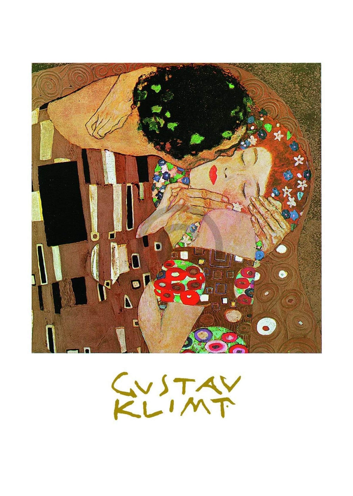 Art Print Gustav Klimt - Il bacio 50x70cm