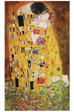 Art Print Gustav Klimt - The Kiss 71x118cm