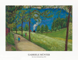 Art Print Gabriele Münter - Der letzte Schnauferlzug 1924 90x70cm
