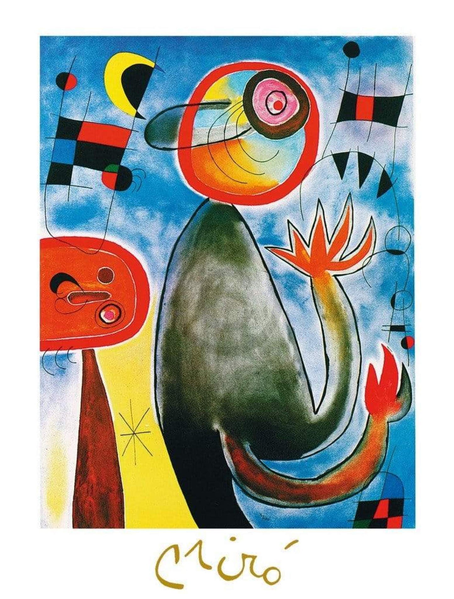 Art Print Joan Miro - Les echelles en roue 60x80cm