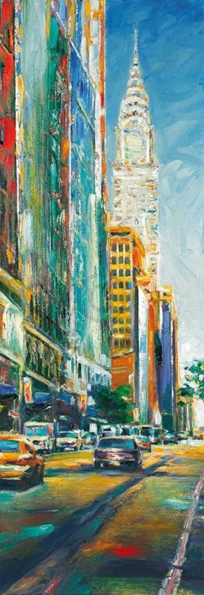 Art Print Jürgen Schmiedekampf - Leaving Bryant Park 34x99cm