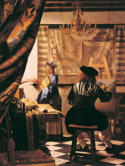Art Print Johannes Vermeer - Die Malkunst 60x80cm