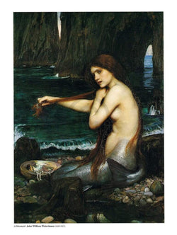 Art Print John William Waterhouse - A Mermaid 60x80cm