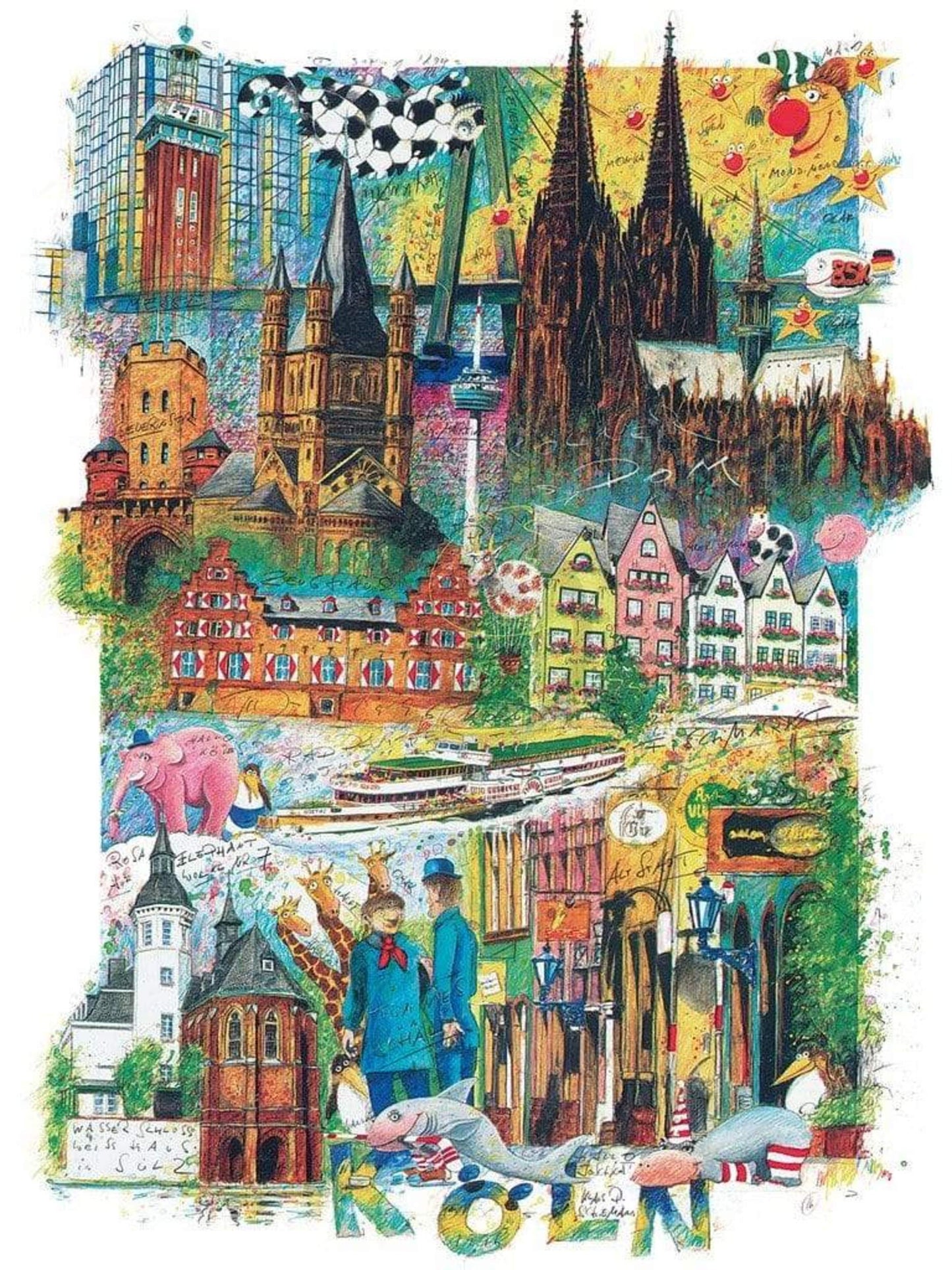 Art Print Klaus D. Schiemann - Köln 60x80cm