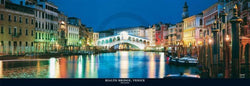 Art Print John Lawrence - Rialto Bridge, Venice 95x33cm