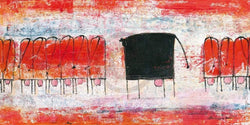 Art Print Marianne Kindt - Schwarze Kuh 100x50cm
