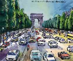 Art Print Michael Leu - Arc de Triomphe 60x50cm
