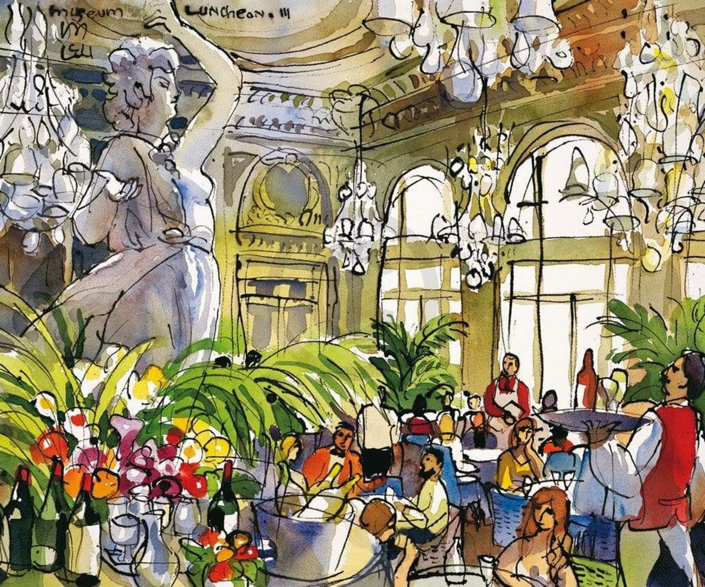 Art Print Michael Leu - Museum Luncheon-III 60x50cm