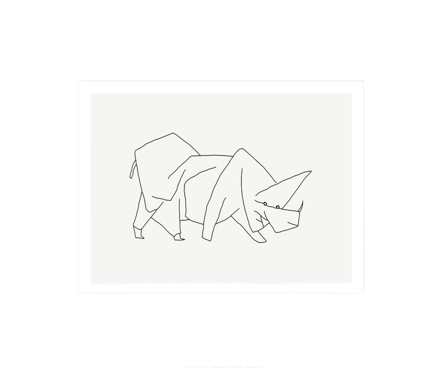 Art Print Paul Klee - Masque di Rinoceros 60x50cm