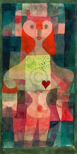Art Print Paul Klee - Herzdame 60x80cm