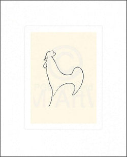 Art Print Pablo Picasso - Coq-Detail 50x60cm