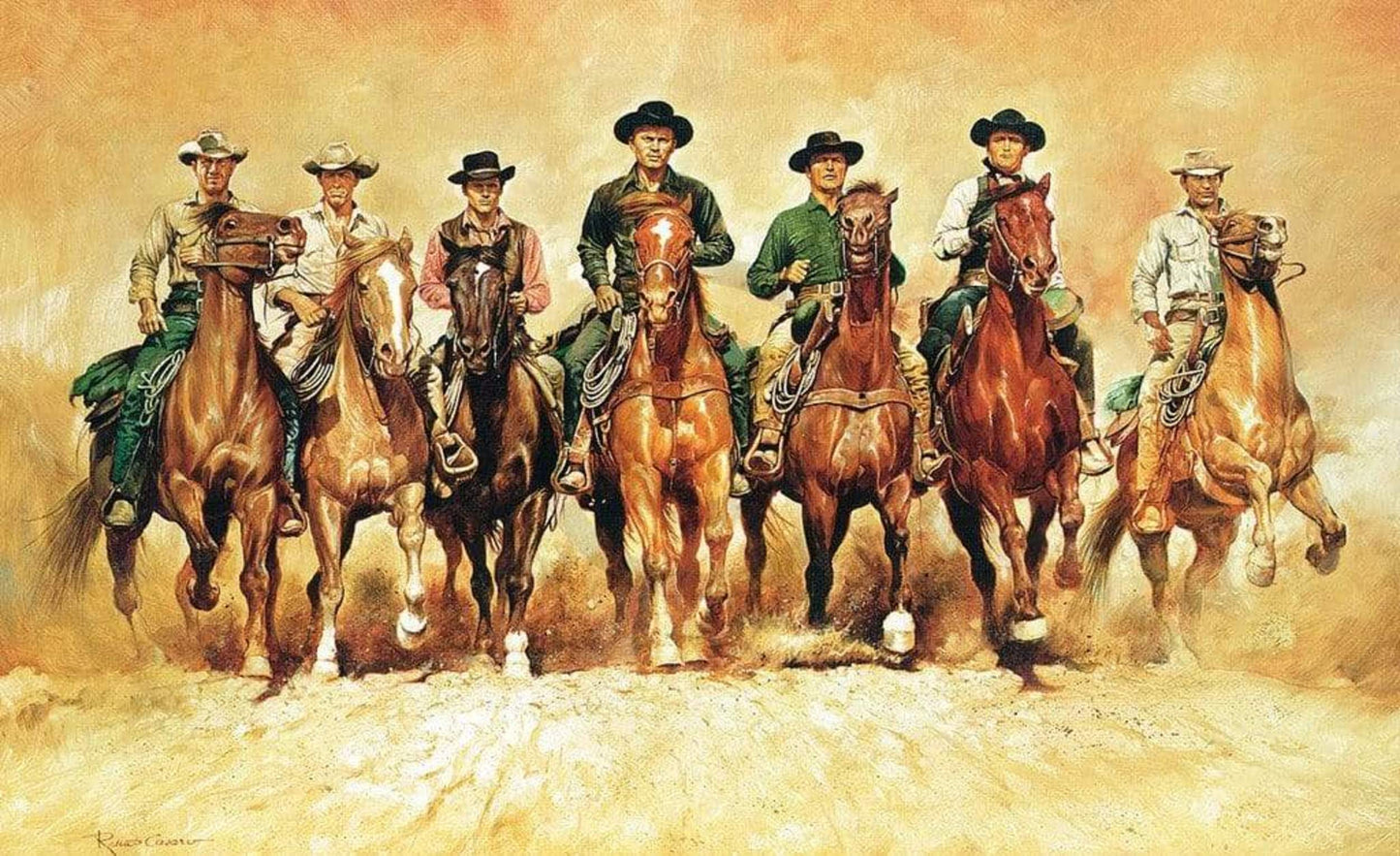 Art Print Renato Casaro - The magnificent Seven 138x85cm