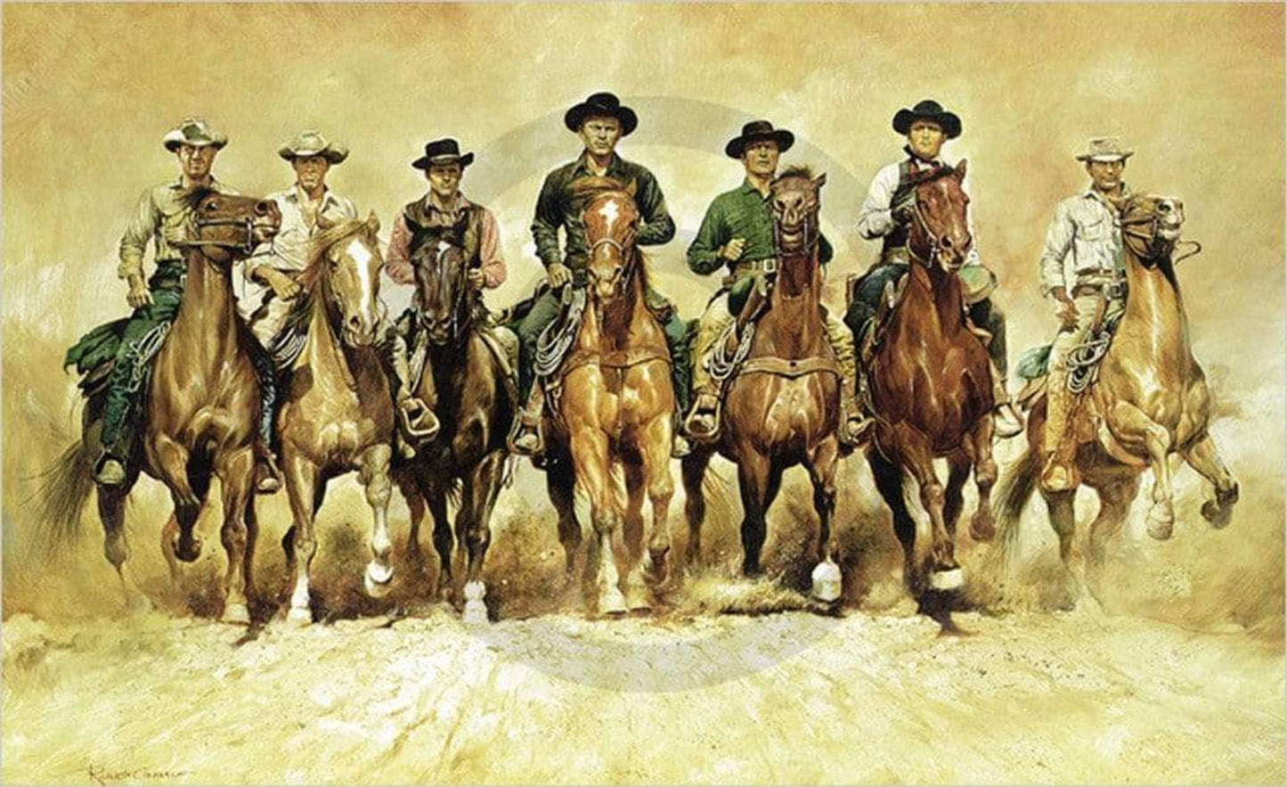 Art Print Renato Casaro - The magnificent Seven 100x61cm