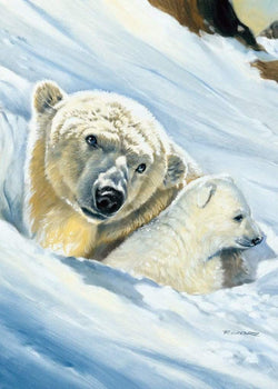 Art Print Renato Casaro - Eisbär-Mama 50x70cm