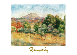 Art Print Auguste Renoir - Il mont Sainte-Victoire 70x50cm