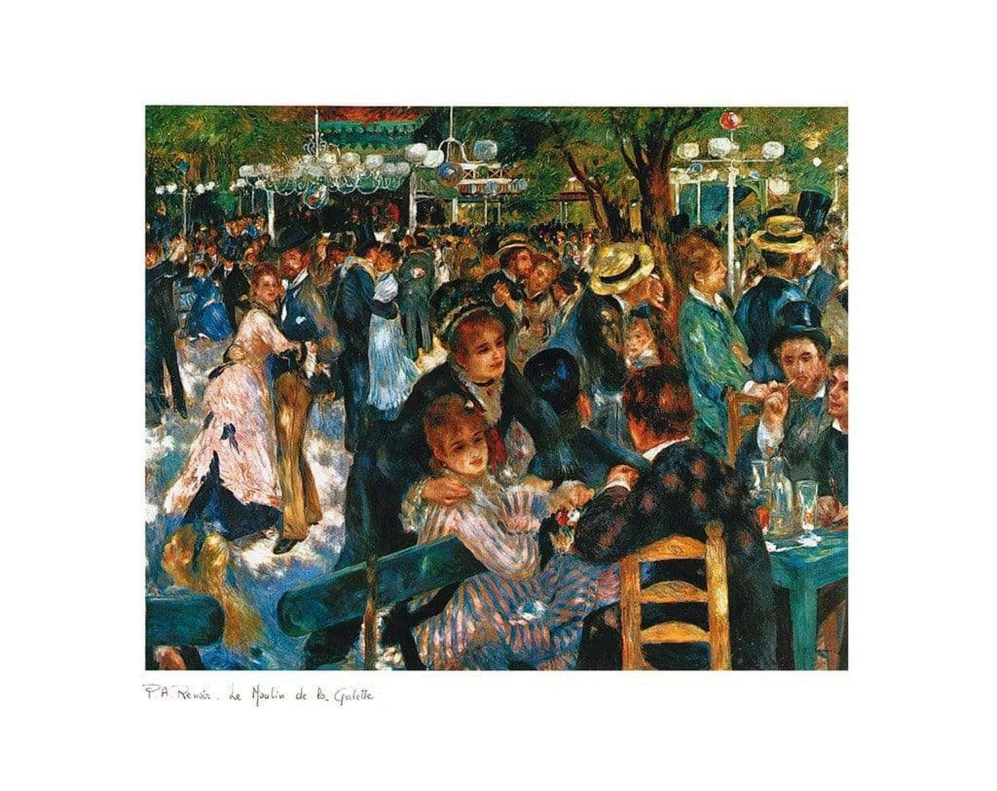 Art Print Auguste Renoir - Le Moulin de la Galette 70x50cm