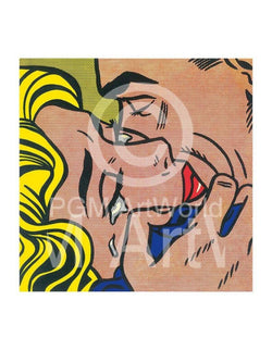 Art Print Roy Lichtenstein - Kiss V 35.5x28cm