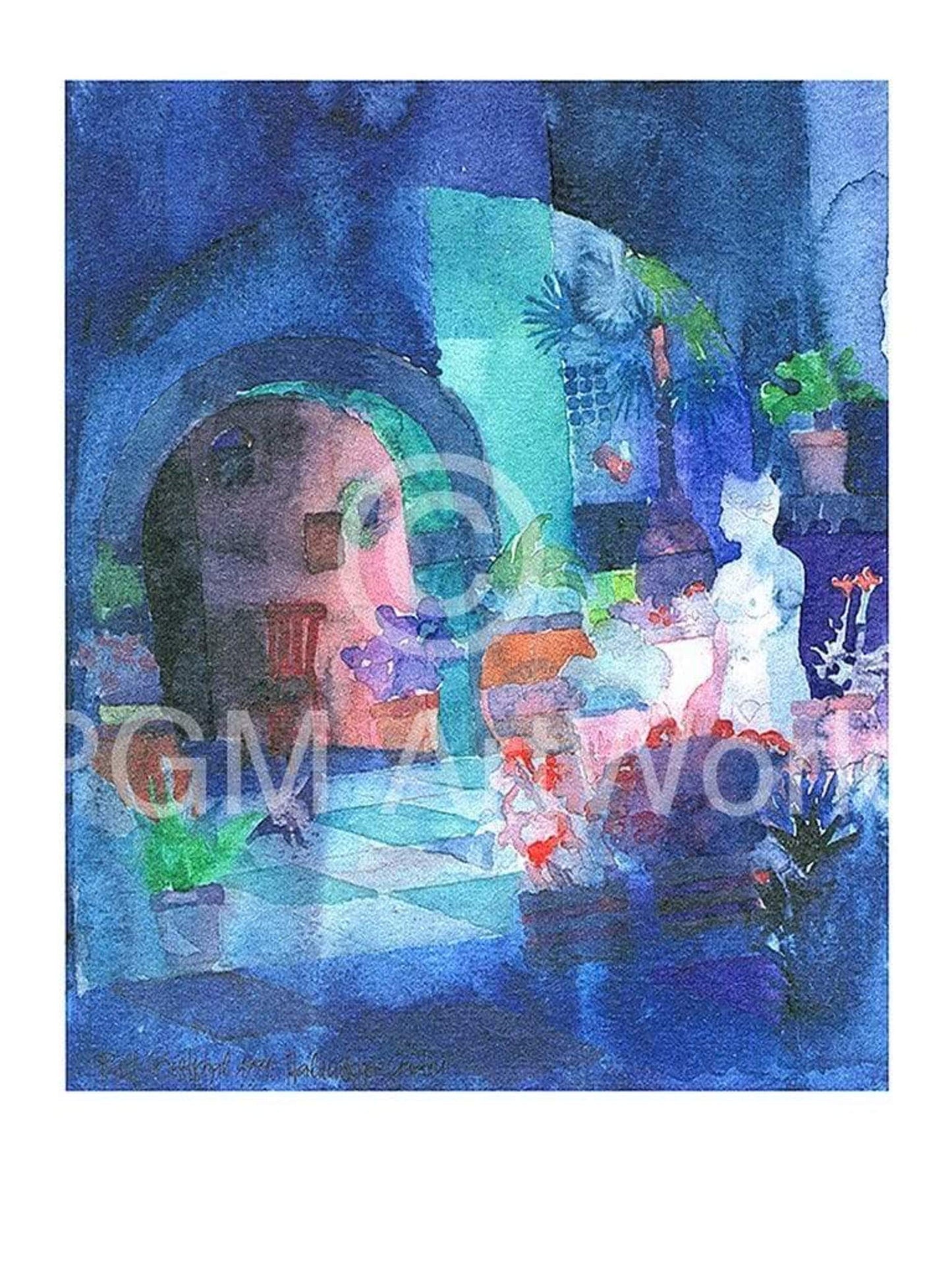 Art Print Ralf Westphal - Italienischer Garten 30x40cm