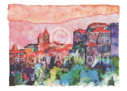 Art Print Ralf Westphal - Fosdinovo, Lunigiana, Apuanische Alpen 70x50cm
