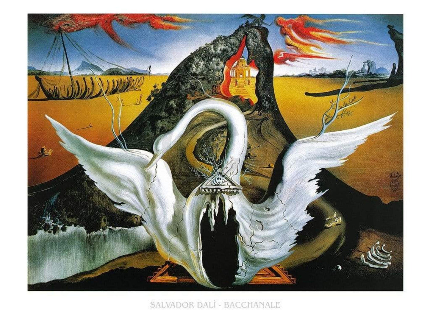 Art Print Salvador Dali - Bacchanale 80x60cm