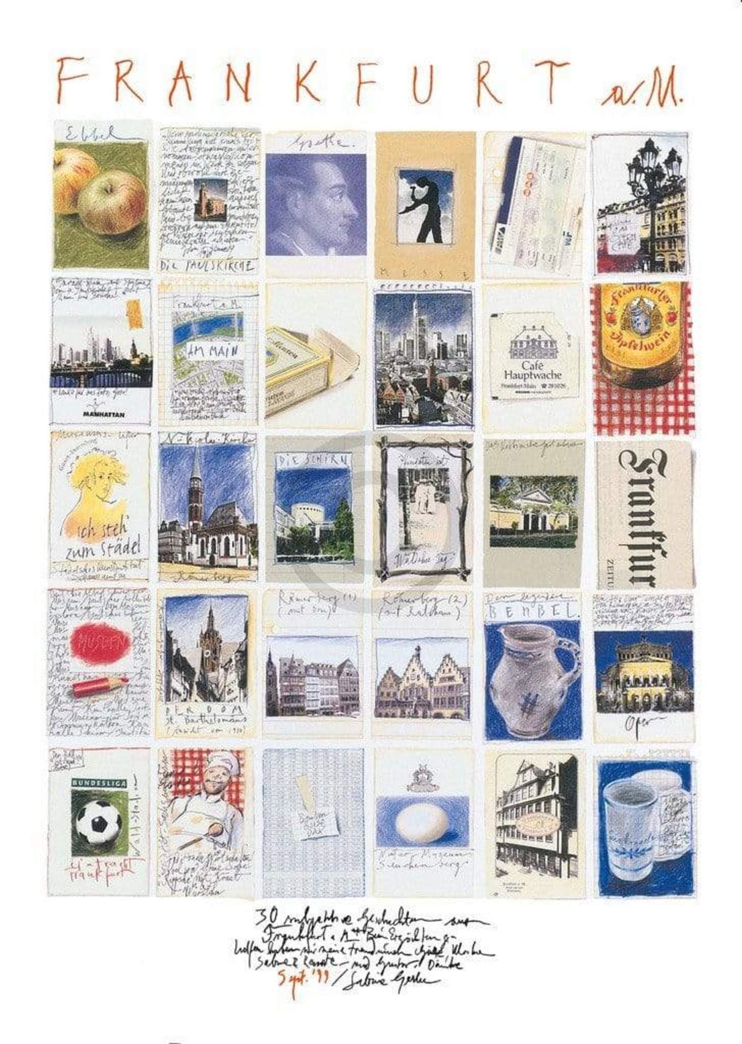 Art Print Sabine Gerke - Frankfurt 50x70cm