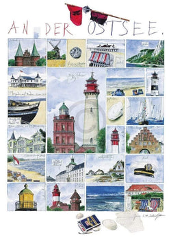 Art Print Sabine Gerke - An der Ostsee 50x70cm