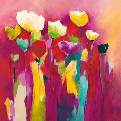 Art Print Anne L. Strunk - Townflowers I 98x98cm
