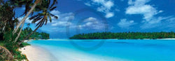 Art Print Shutterstock - Panoramic Lagoon 95x33cm
