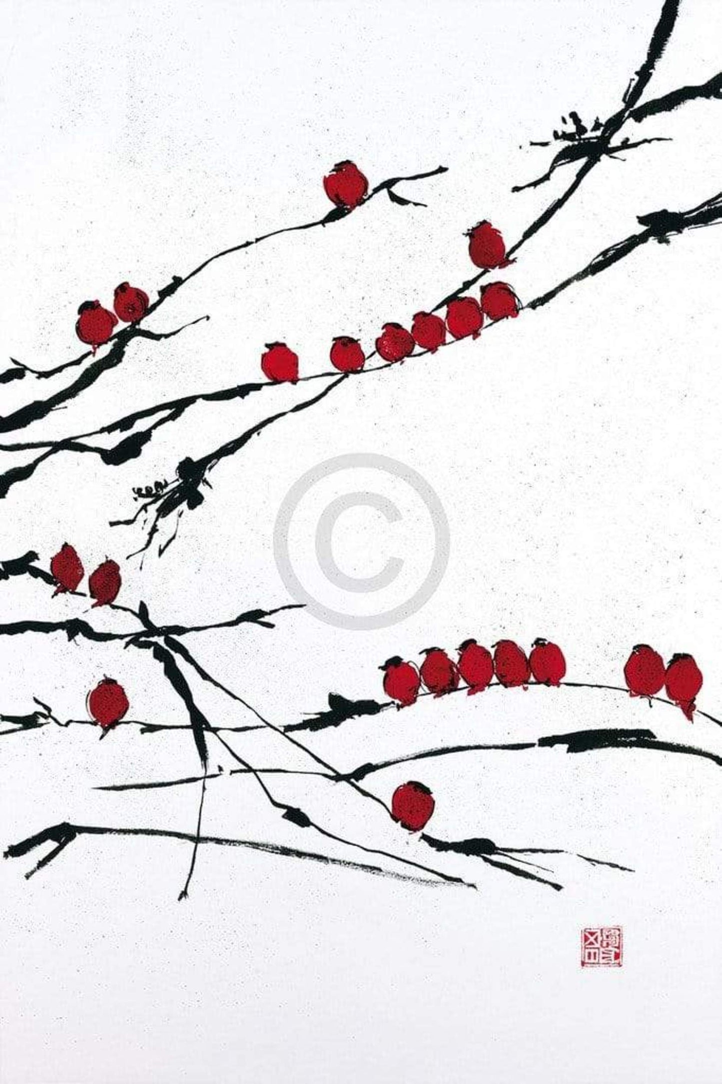 Art Print Jenny Tsang - Bamboo Chorus 41x61cm
