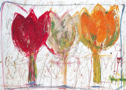 Art Print Ursula Meyer-Petersen - 3 Tulips 70x50cm