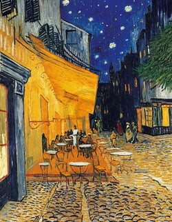 Art Print Vincent Van Gogh - Café-Terrasse am Abend 70x90cm
