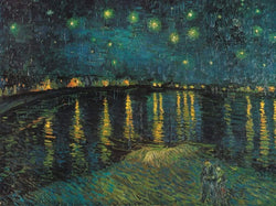 Art Print Vincent Van Gogh - Notte stellata 80x60cm