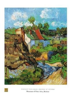 Art Print Vincent Van Gogh - Houses at Auvers 60x80cm