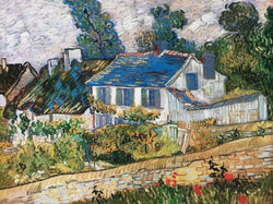 Art Print Vincent Van Gogh - Case ad Auvers 80x60cm
