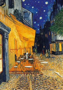 Art Print Vincent Van Gogh - Café-Terrasse am Abend 21x29.7cm