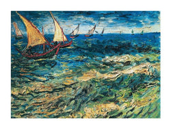 Art Print Vincent Van Gogh - Seascape at Saintes-Maries 80x60cm