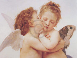 Art Print William Bouguereau - The first Kiss 80x60cm