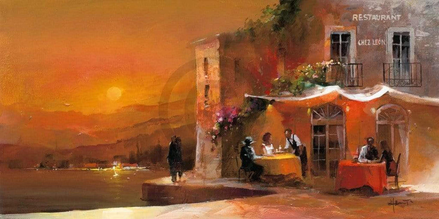 Art Print Willem Haenraets - Dinner for two II 100x50cm