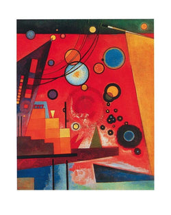 Art Print Wassily Kandinsky - Schweres Rot 40x50cm