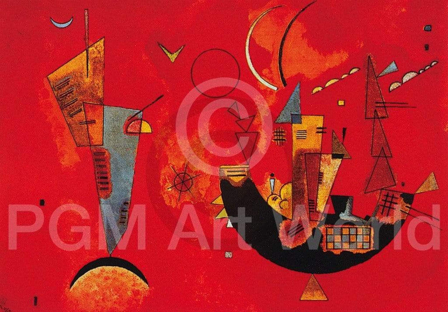 Art Print Wassily Kandinsky - Mit und Gegen 70x50cm