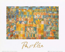 Art Print Paul Klee - Tempelviertel von Pert, 1928 30x24cm