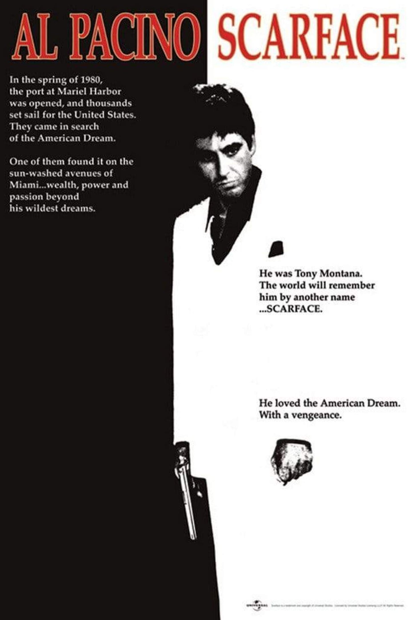 Poster Scarface One Sheet 61x91,5cm