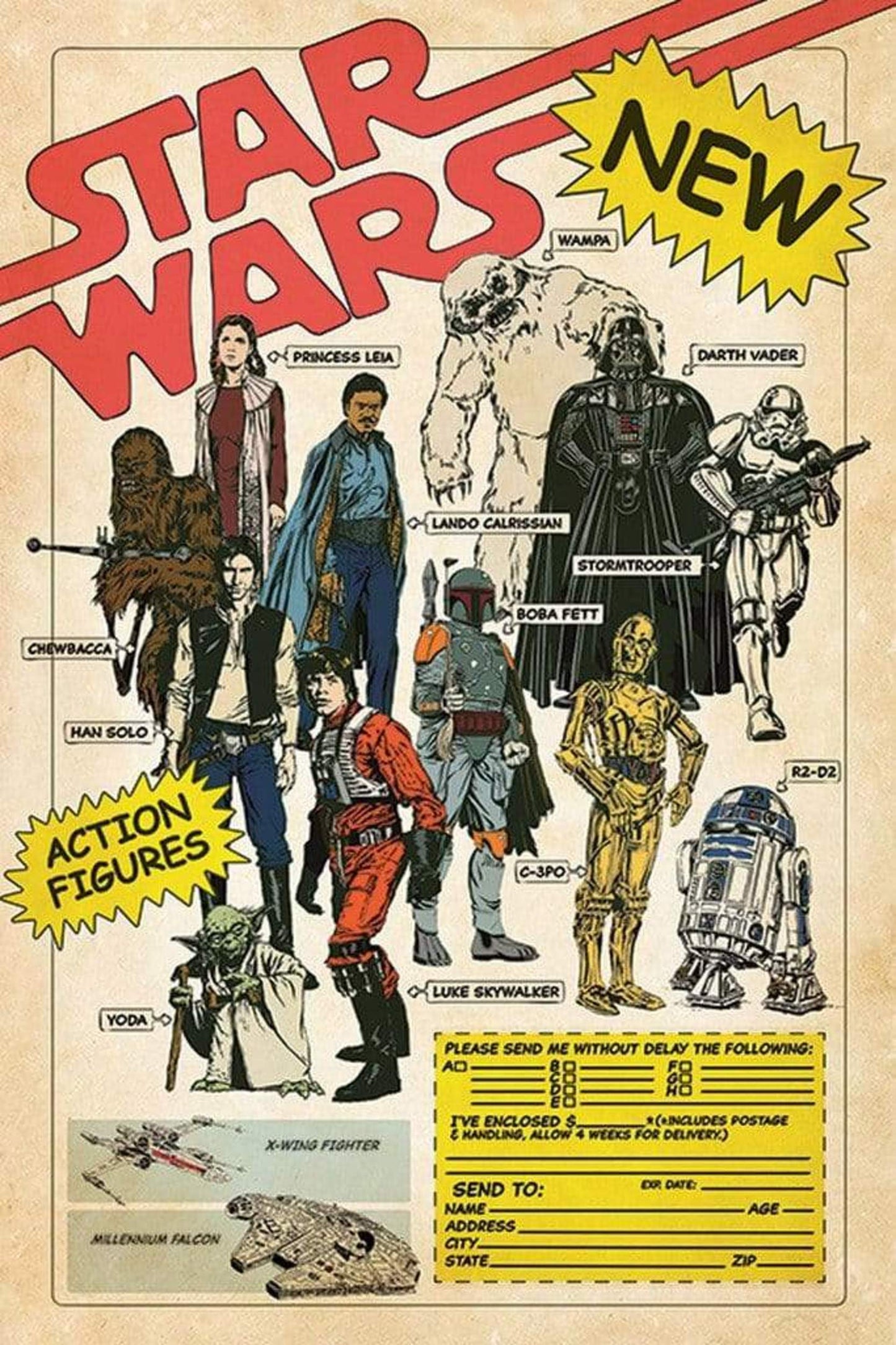Poster Star Wars Action Figures 61x91,5cm