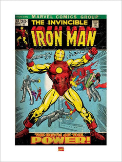 Art Print Iron Man Birth of Power 60x80cm