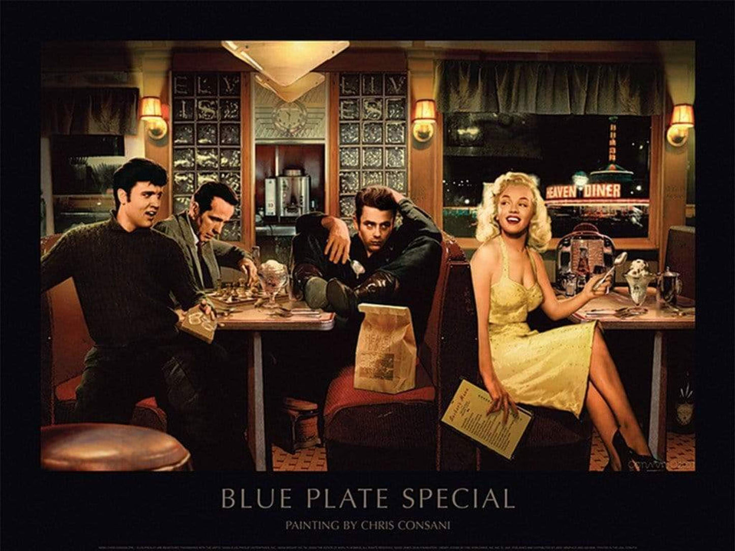 Art Print Blue Plate Special Chris Consani 80x60cm