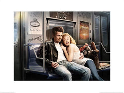Art Print Subway Ride J J Brando 80x60cm