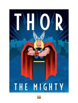Art Print Marvel Deco Thor 60x80cm