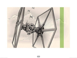 Art Print Star Wars Episode VII TIE Fighter Pencil Art 80x60cm